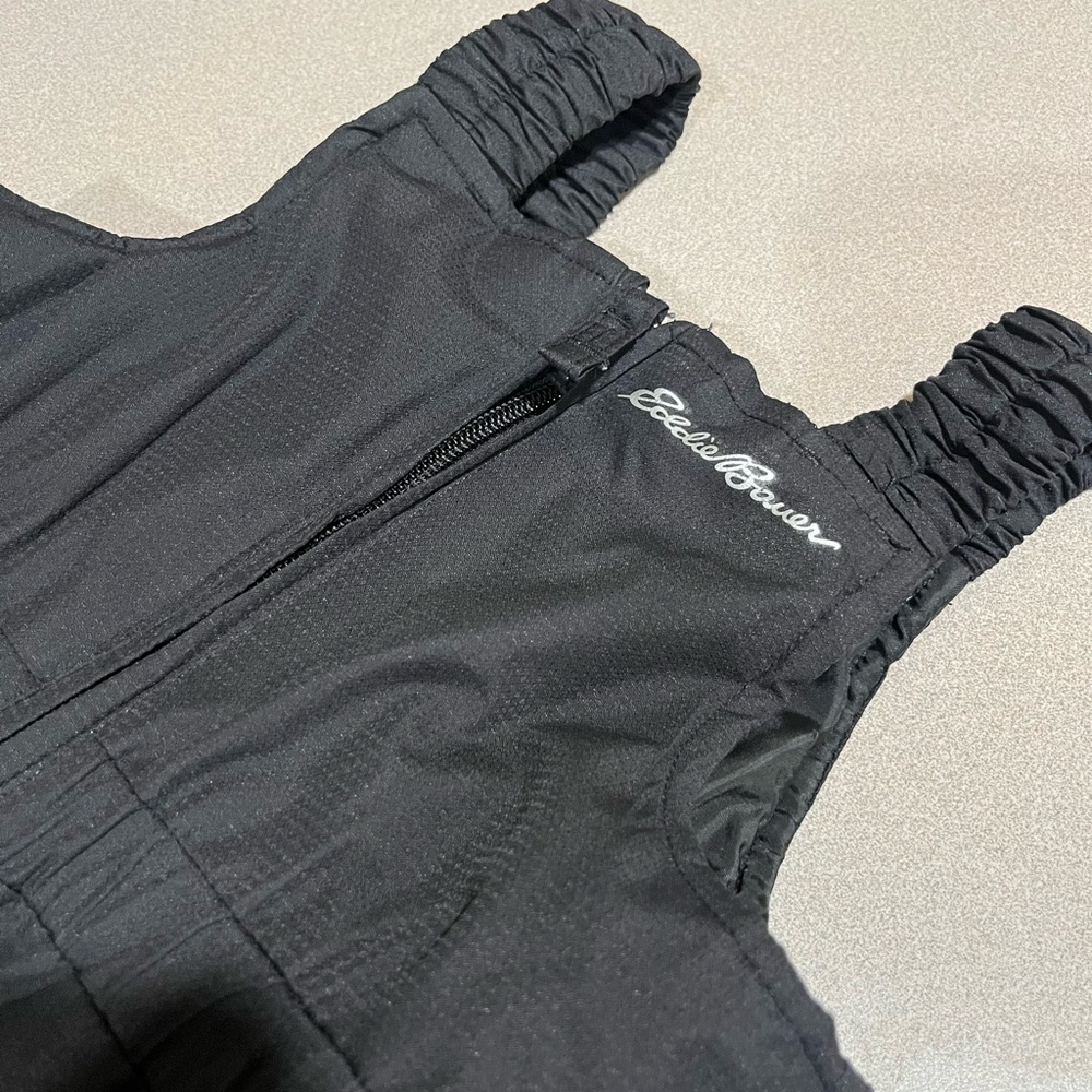 Eddie Bauer Black Overall Snowpants